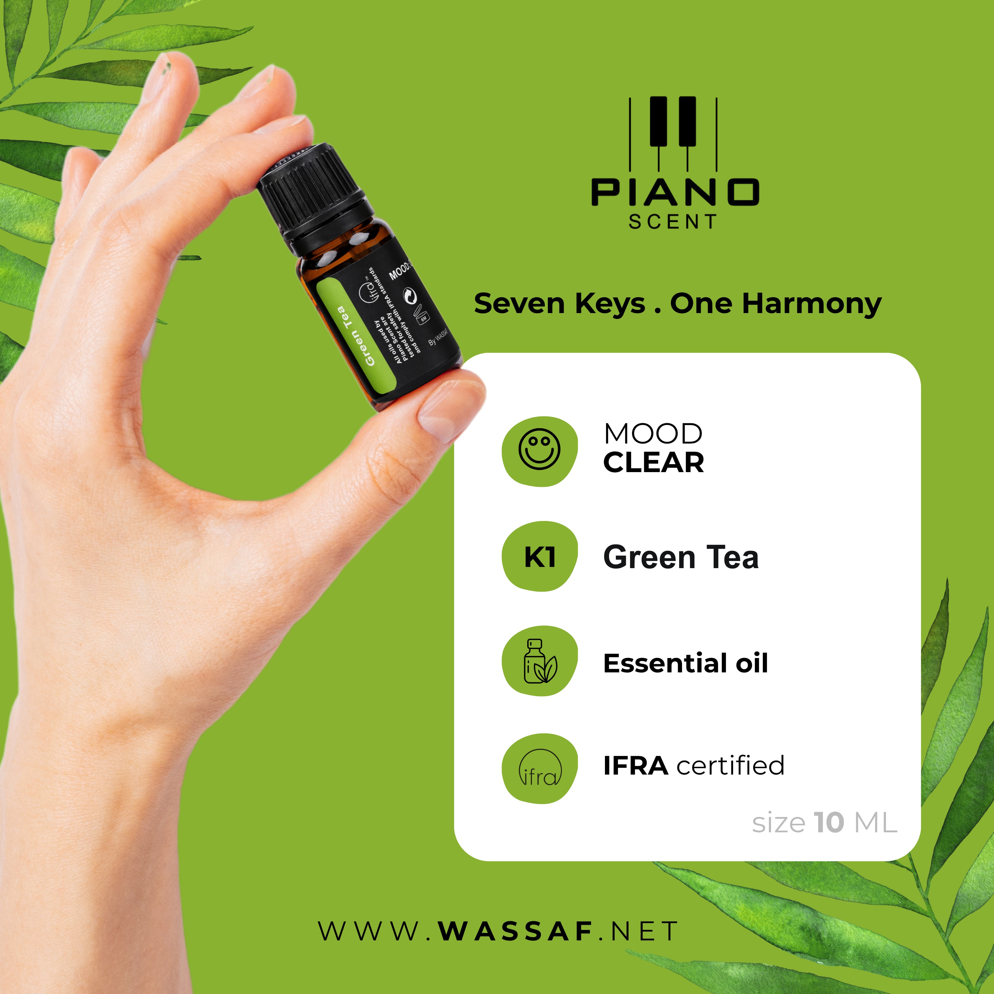piano scent OIL  | green tea k1
